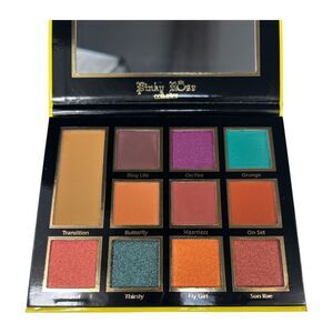 Pinky Rose Cosmetics Sunflower Eyeshadow‎ Palette Cruelty Free Makeup Beauty Y2K